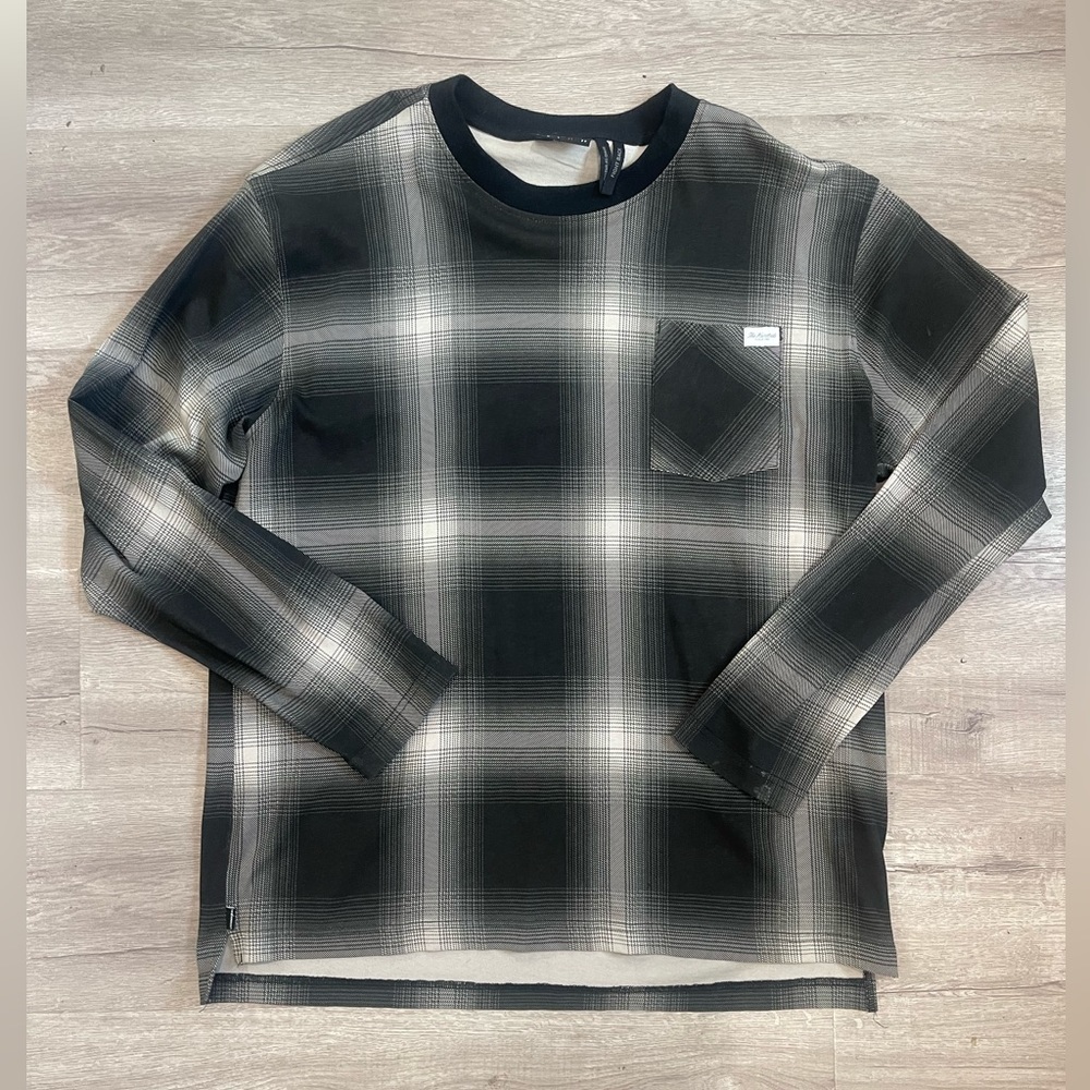 The Hundreds Plaid Long Sleeve (Black & White)